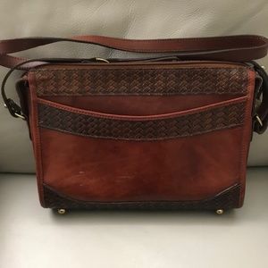 Brahmin Brown Leather Shoulder Bag